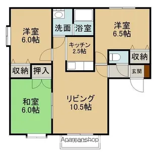 ウィスタリア【2階】の間取り
